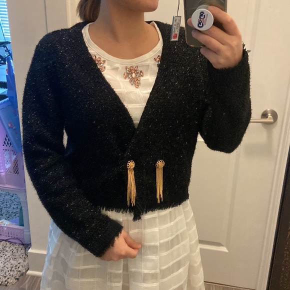 Zara metallic thread jacket. S-M - Picture 10 of 12